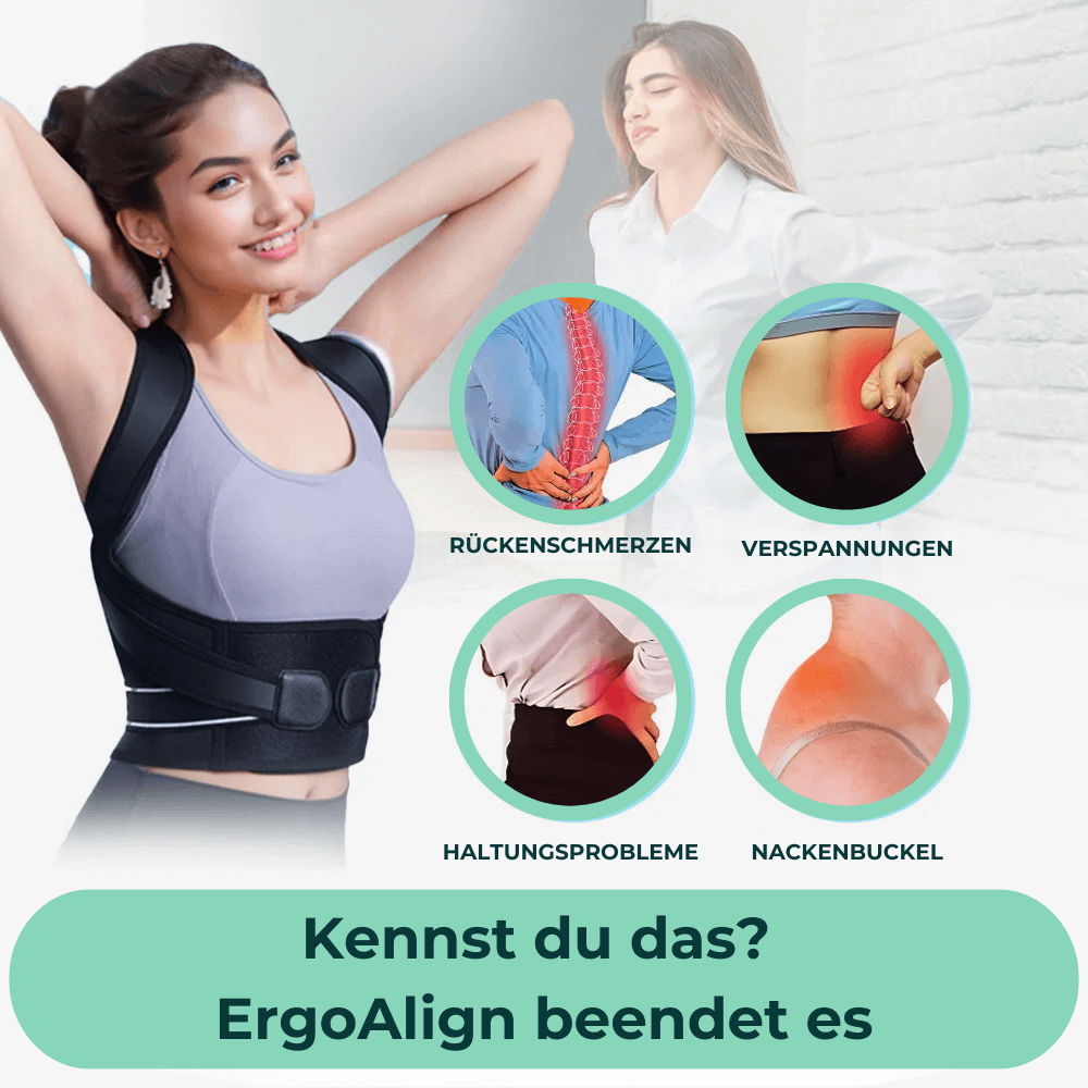 ErgoAlign Rücken-Haltungskorrektur – Büro- und Alltagsanwendung