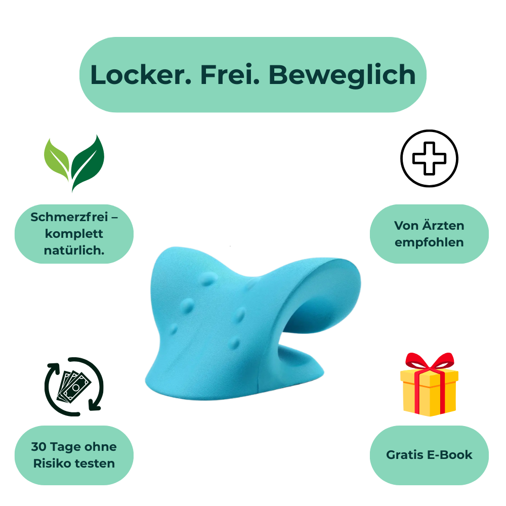 ErgoStretch Nackenstrecker für natürliche Schmerzlinderung – Entlastung für Nacken & Schultern