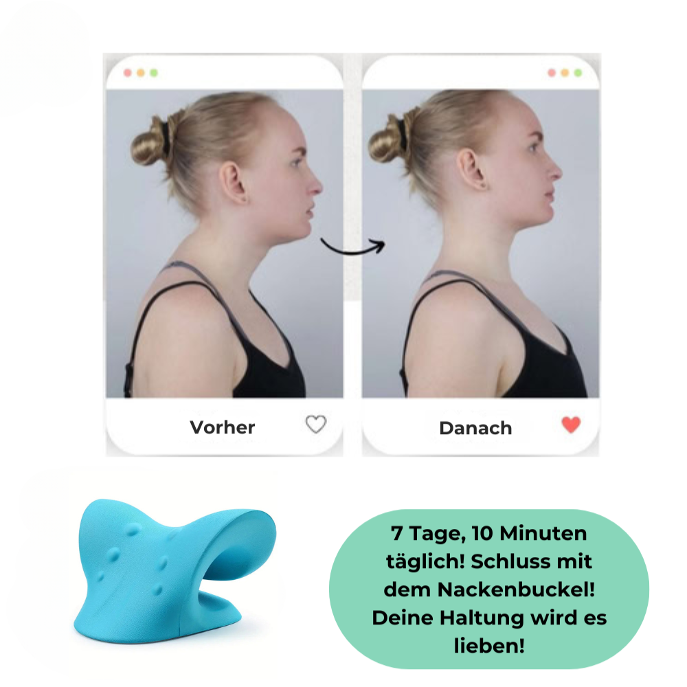 ErgoStretch Nackenstrecker für natürliche Schmerzlinderung – Verbesserung der Wirbelsäulenhaltung