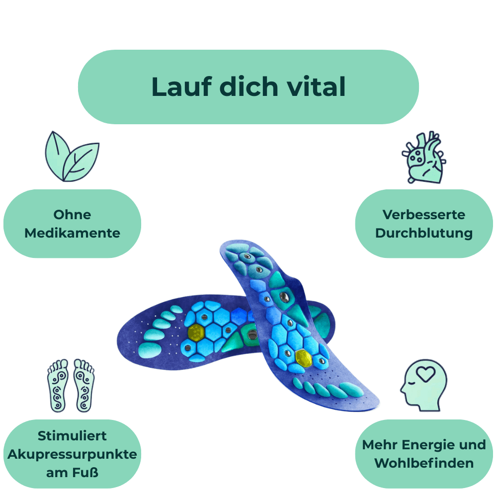 ErgoVital Magnet-Fußsohlen entlasten Füße, Knie & Rücken