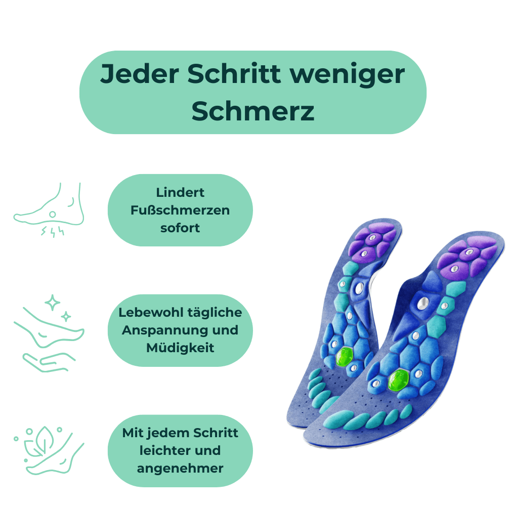 ErgoVital Magnet-Fußsohlen Komfort Schritt für Schritt