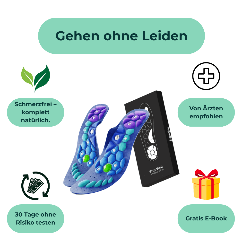 ErgoVital Magnet-Fußsohlen – Laufen wie auf Wolken