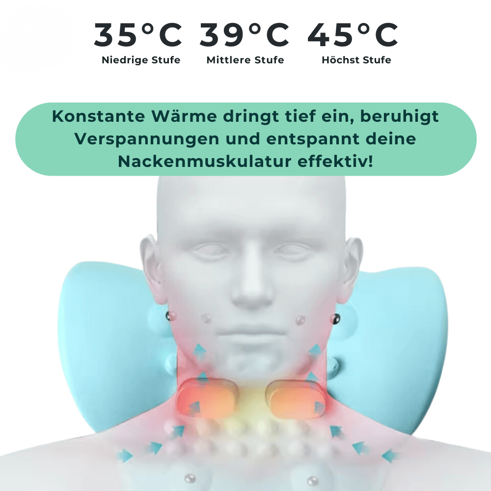 ErgoWave Nackenmassagegerät gegen Nackenschmerzen - Wärmefunktion Detail